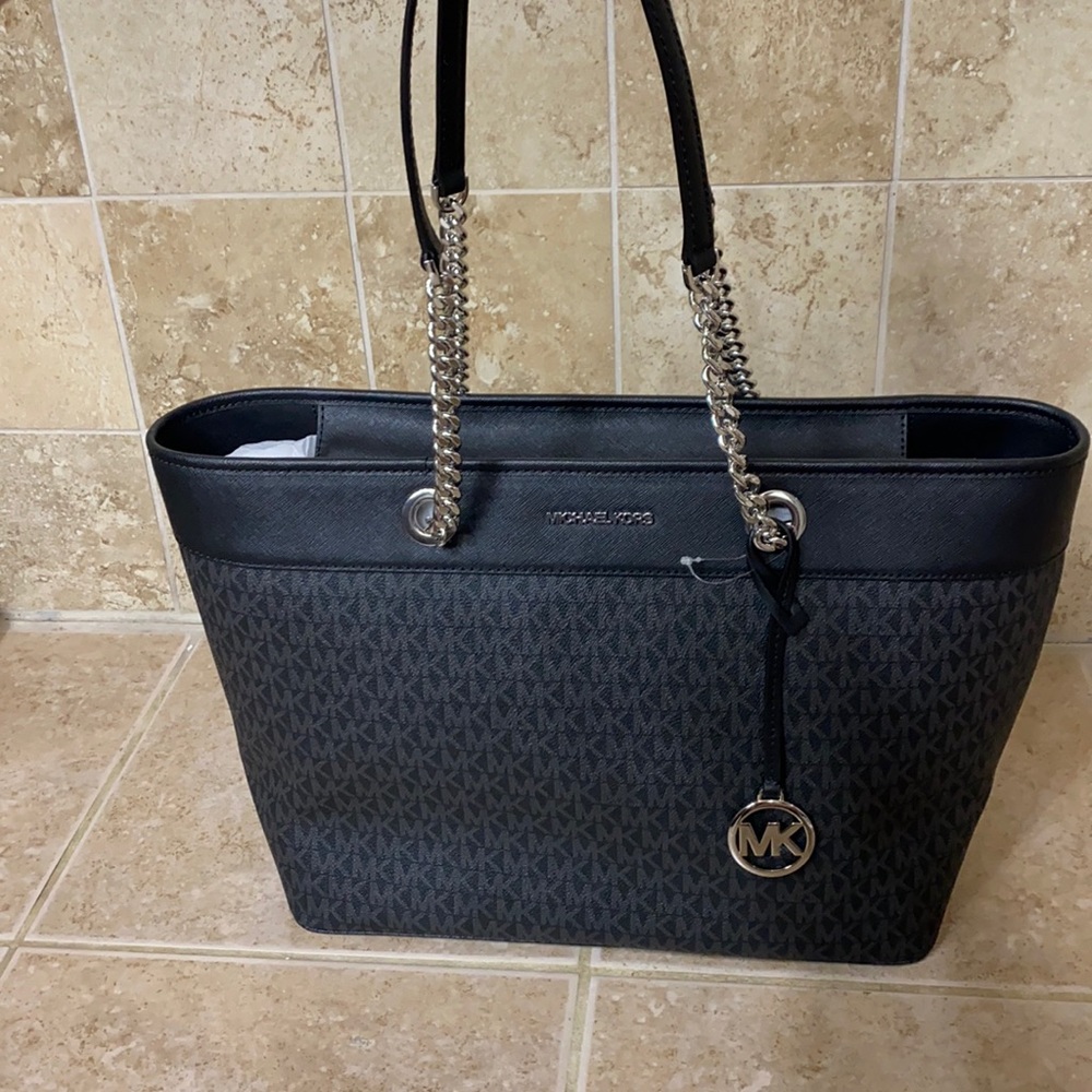 Michael Kors monogram black tote